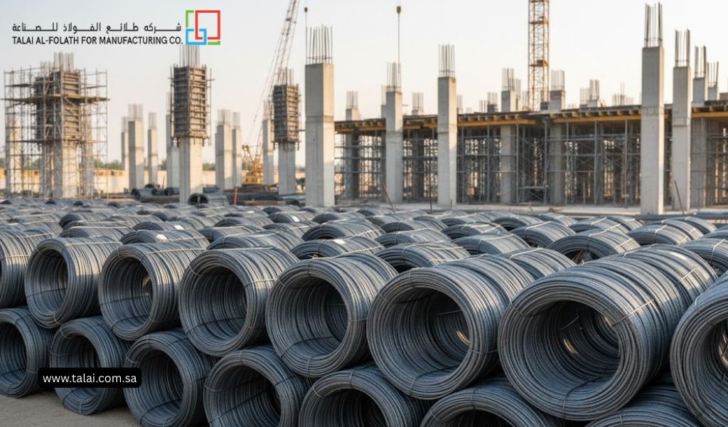 ارتفاع الطلب على لفائف حديد التسليح في الهياكل الخرسانية المسلحة